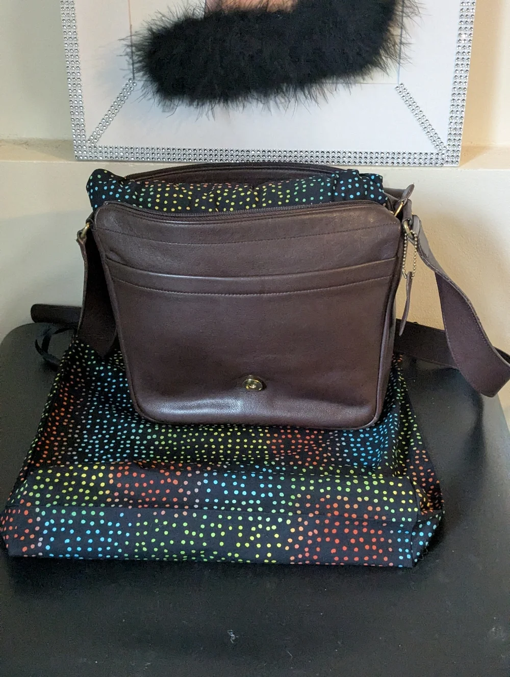 Matching Custom Handmade 1 Dust Bag & 1 Purse Pillow Combo Set Size Medium -